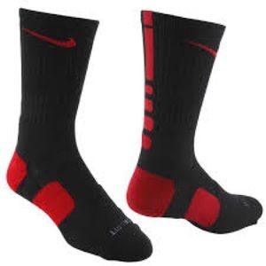 BLACK AND RED NIKE ELITES